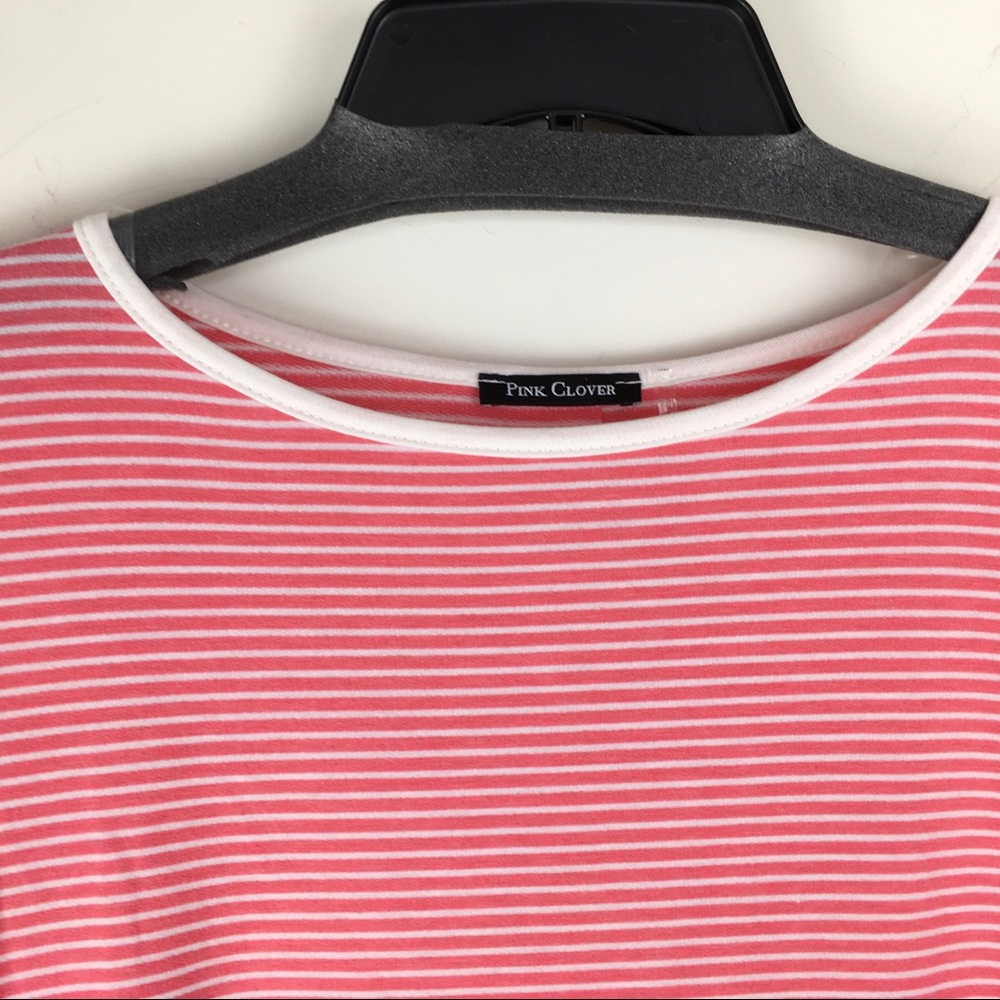 Pink Clover Stitch Fix Striped Top Buttons Down Back S - Picture 4 of 8